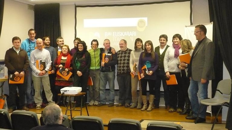 Acto de entrega de los Certificados Bai Euskarari en Llodio